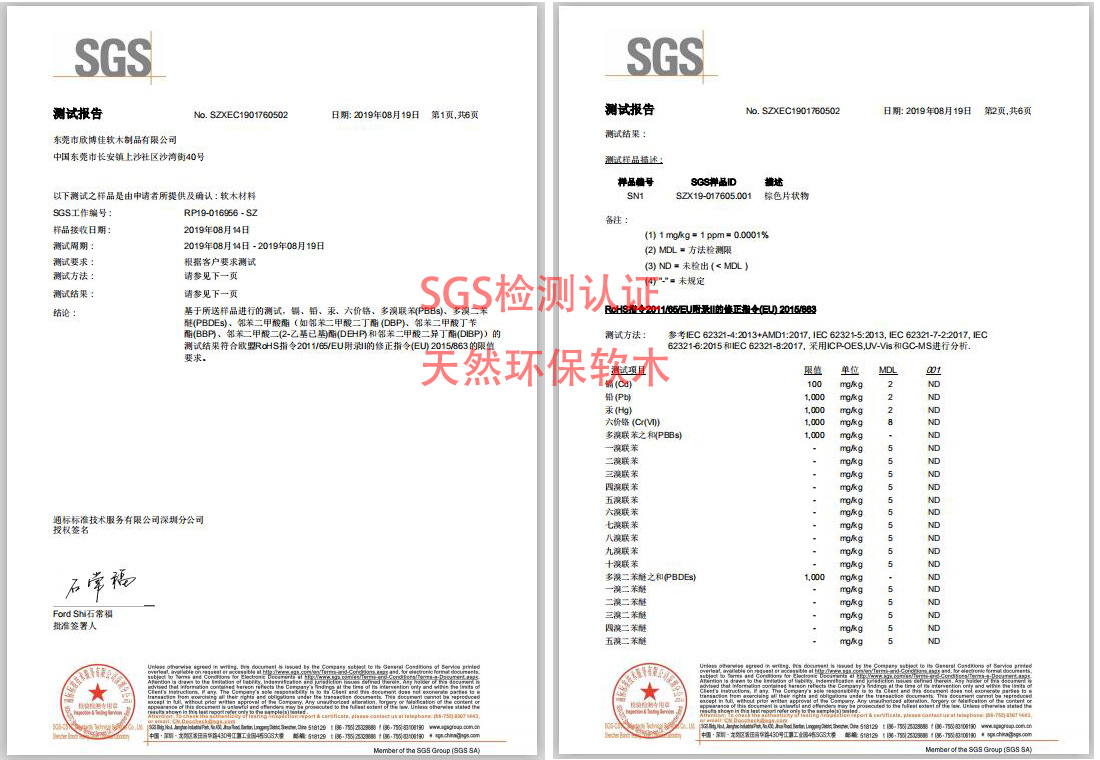 SGS檢測(cè)報(bào)告